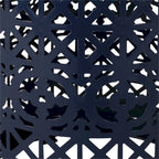Lace Cut Metal Side Table