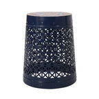 Lace Cut Metal Side Table
