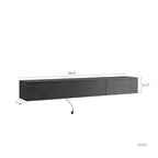 Floating TV Stand Wall Mounted with 16 Color LEDs,69 Modern TV Stand, Floating TV Cabinet Entertainment Center