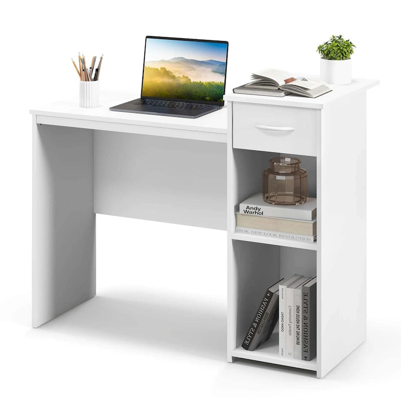 Modern Computer Desk with Drawer for Home Office and Laptop Use