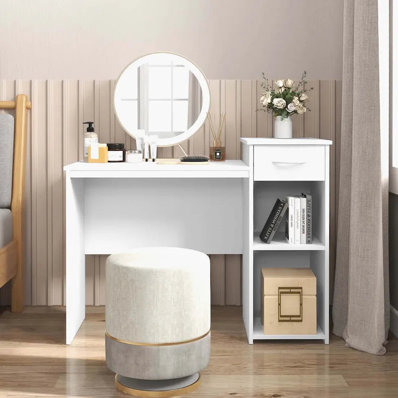 Modern Computer Desk with Drawer for Home Office and Laptop Use