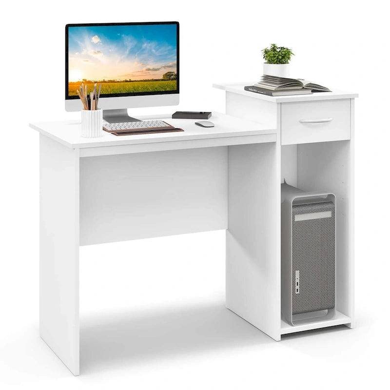 Modern Computer Desk with Drawer for Home Office and Laptop Use