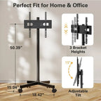 Rolling TV Stand