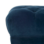 Navy and Brass Tufted Rectangular Upholstered Bench 54x27x16