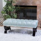 Tufted Velvet Ottoman Bench for Bedroom and Living Room