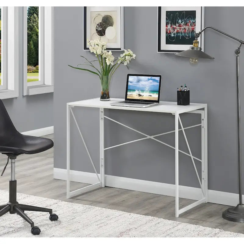 Compact Folding Desk for Small Spaces, Home Office and Dorm Rooms