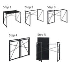 Compact Folding Desk for Small Spaces, Home Office and Dorm Rooms