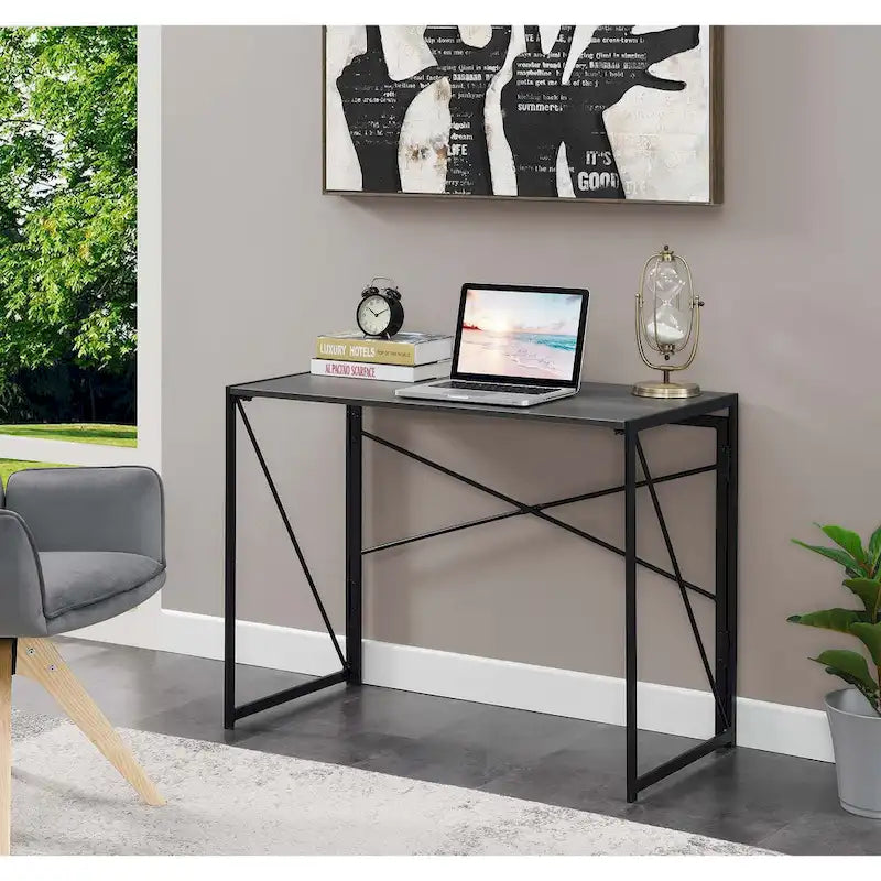 Compact Folding Desk for Small Spaces, Home Office and Dorm Rooms