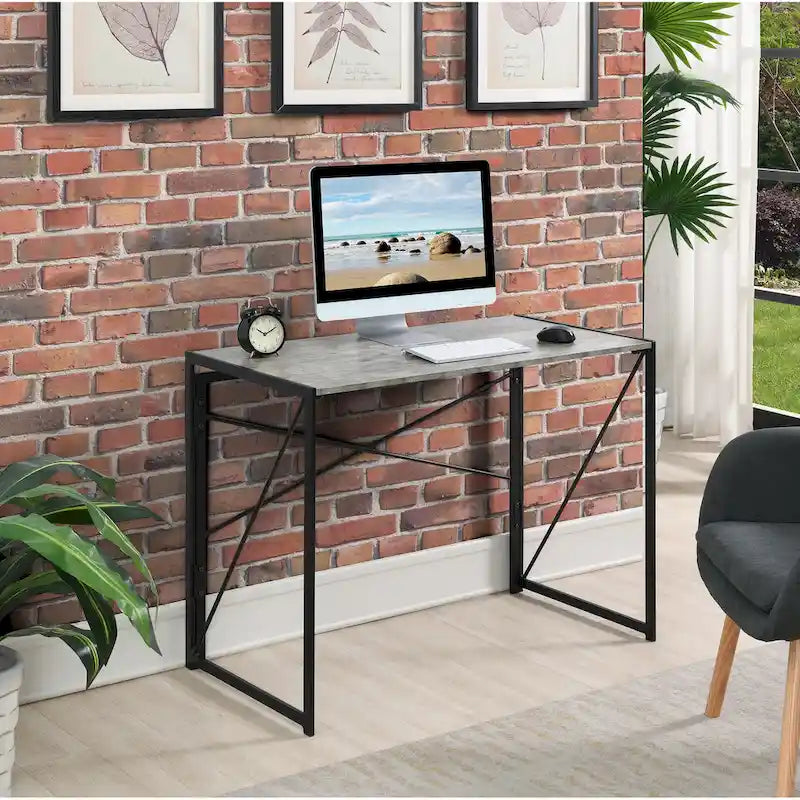 Compact Folding Desk for Small Spaces, Home Office and Dorm Rooms