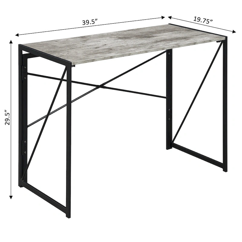 Compact Folding Desk for Small Spaces, Home Office and Dorm Rooms