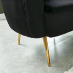 Contemporary Velvet Microfiber Tufted Loveseat for Living Room