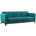 Upholstered Fabric Sofa for Living Room with Solid Frame