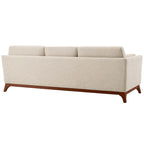 Upholstered Fabric Sofa for Living Room with Solid Frame