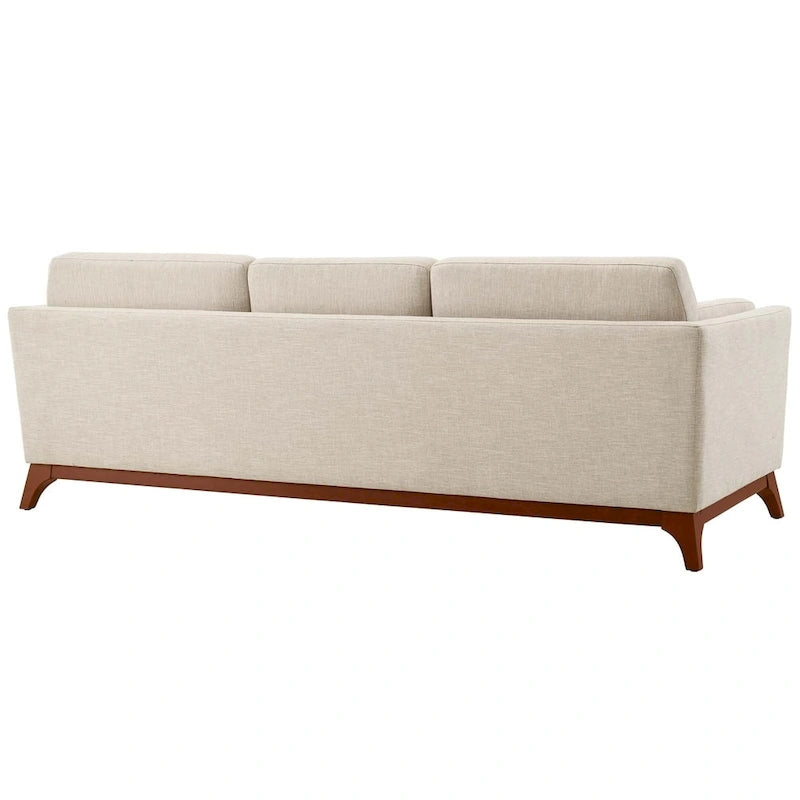 Upholstered Fabric Sofa for Living Room with Solid Frame