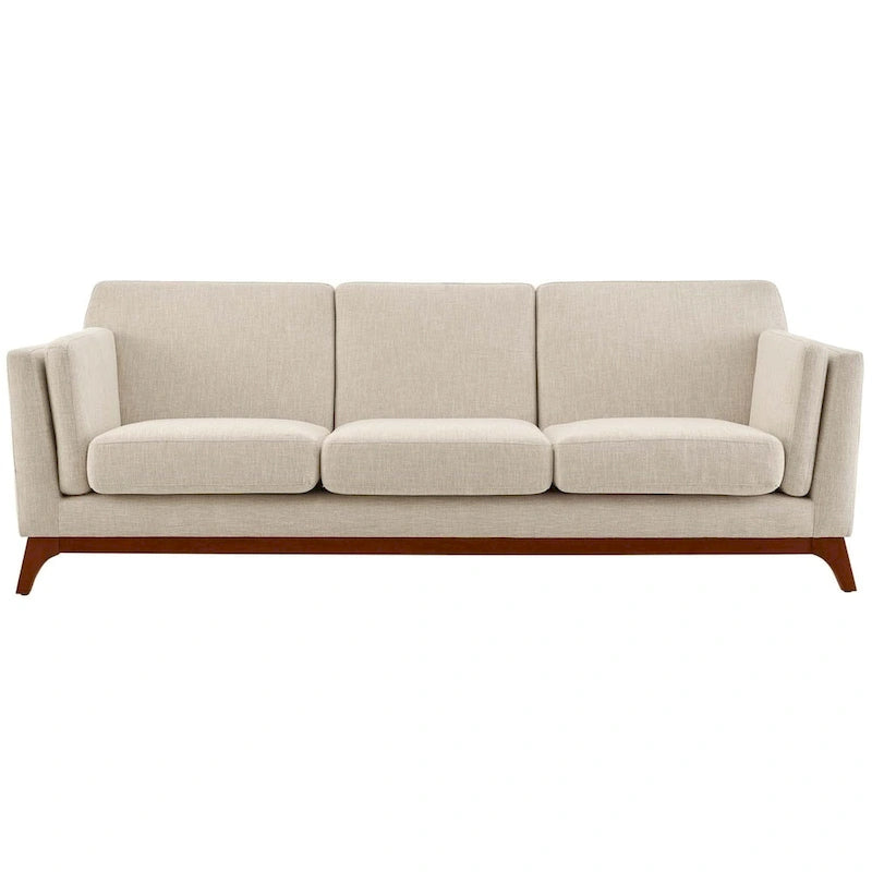 Upholstered Fabric Sofa for Living Room with Solid Frame