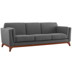 Upholstered Fabric Sofa for Living Room with Solid Frame