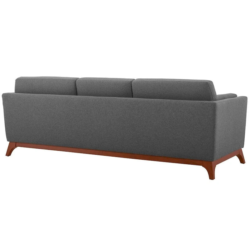 Upholstered Fabric Sofa for Living Room with Solid Frame