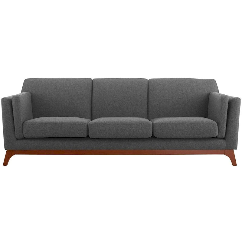 Upholstered Fabric Sofa for Living Room with Solid Frame