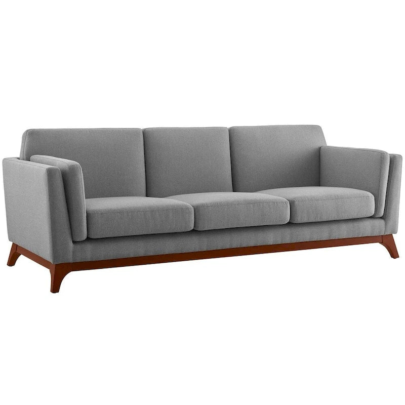 Upholstered Fabric Sofa for Living Room with Solid Frame