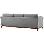 Upholstered Fabric Sofa for Living Room with Solid Frame