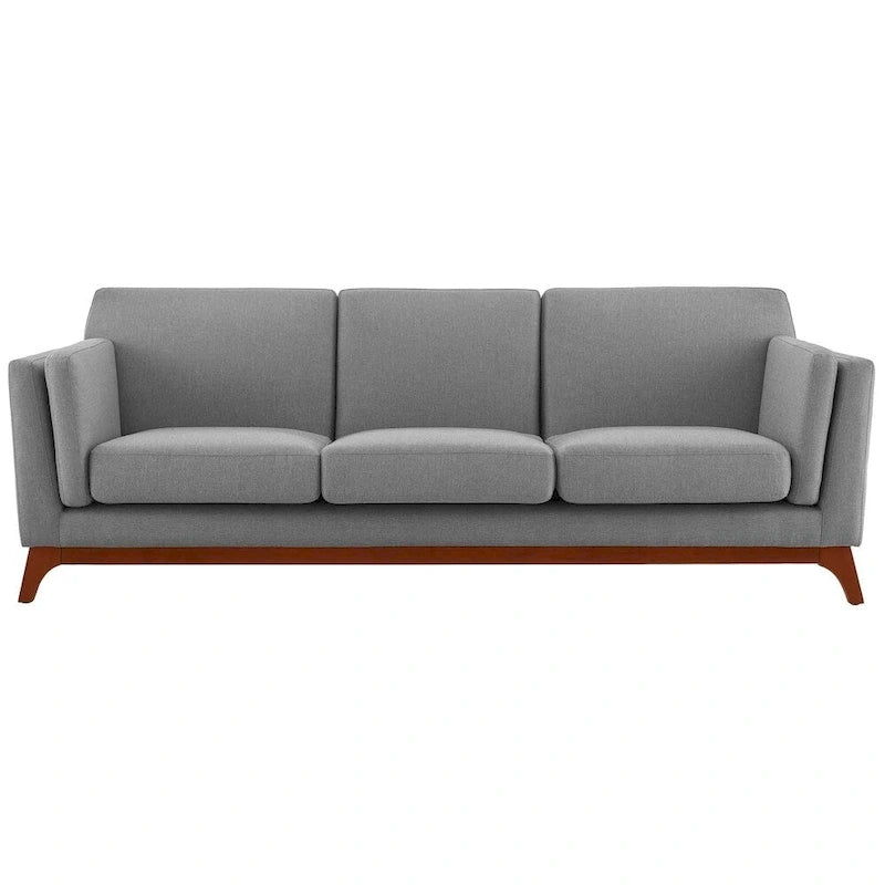 Upholstered Fabric Sofa for Living Room with Solid Frame