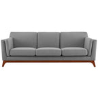 Upholstered Fabric Sofa for Living Room with Solid Frame