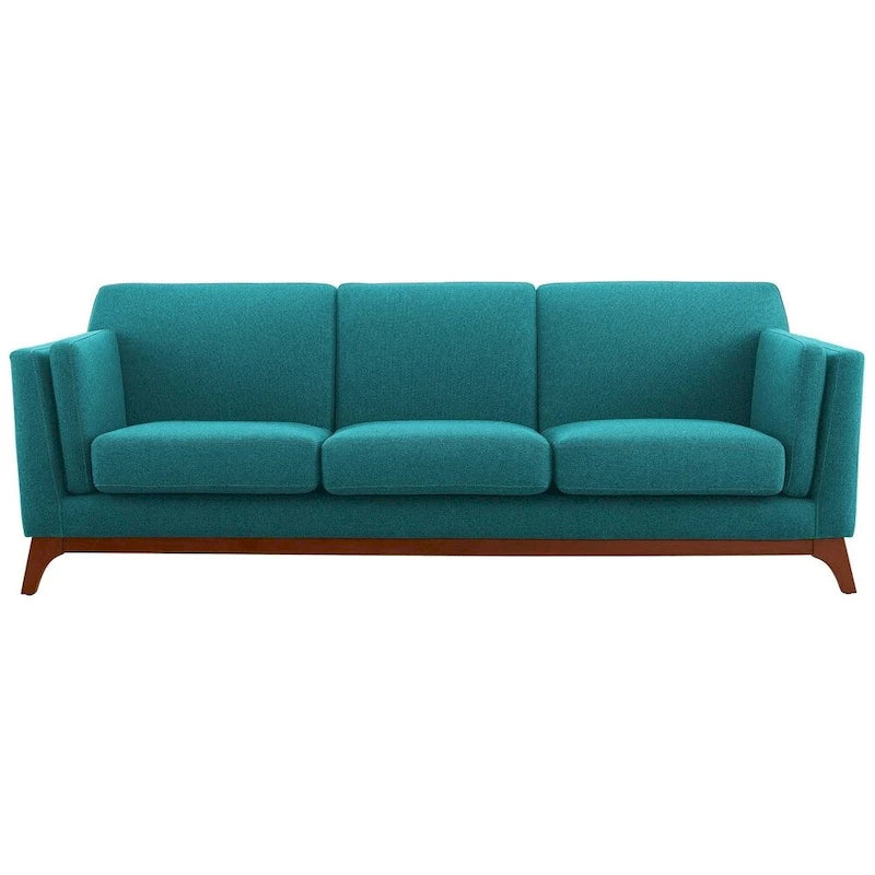 Upholstered Fabric Sofa for Living Room with Solid Frame