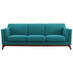 Upholstered Fabric Sofa for Living Room with Solid Frame
