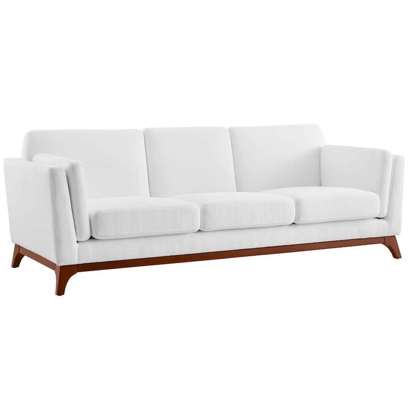 Upholstered Fabric Sofa for Living Room with Solid Frame