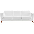 Upholstered Fabric Sofa for Living Room with Solid Frame