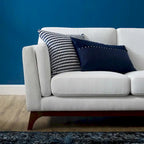 Upholstered Fabric Sofa for Living Room with Solid Frame