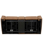 Leather Dual Power Reclining Loveseat with Center Console