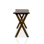 Transitional Walnut 47-Inch Solid Wood Sofa Console Table