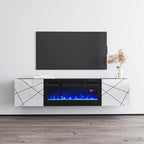 Electric Fireplace TV Stand for TVs up to 63 Inches