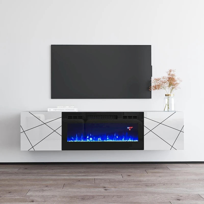 Electric Fireplace TV Stand for TVs up to 63 Inches