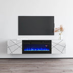 Electric Fireplace TV Stand for TVs up to 63 Inches
