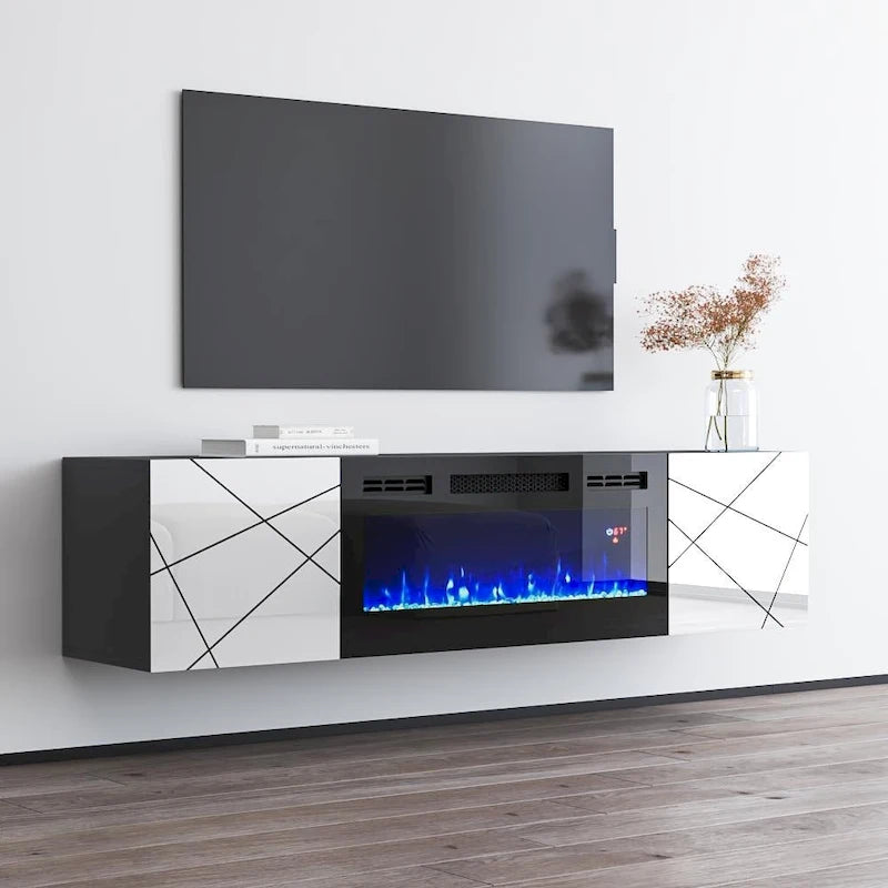 Electric Fireplace TV Stand for TVs up to 63 Inches