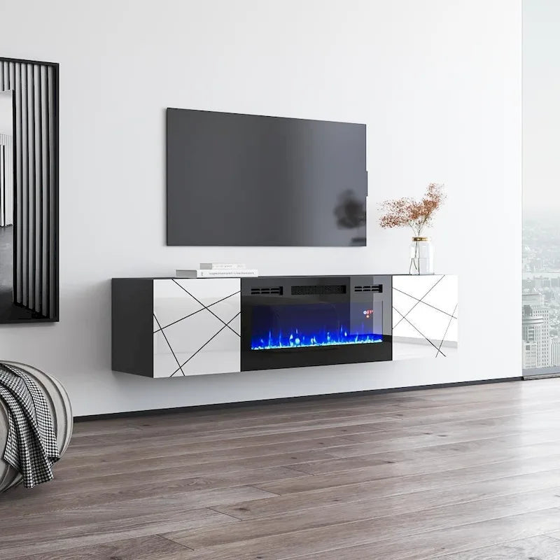 Electric Fireplace TV Stand for TVs up to 63 Inches