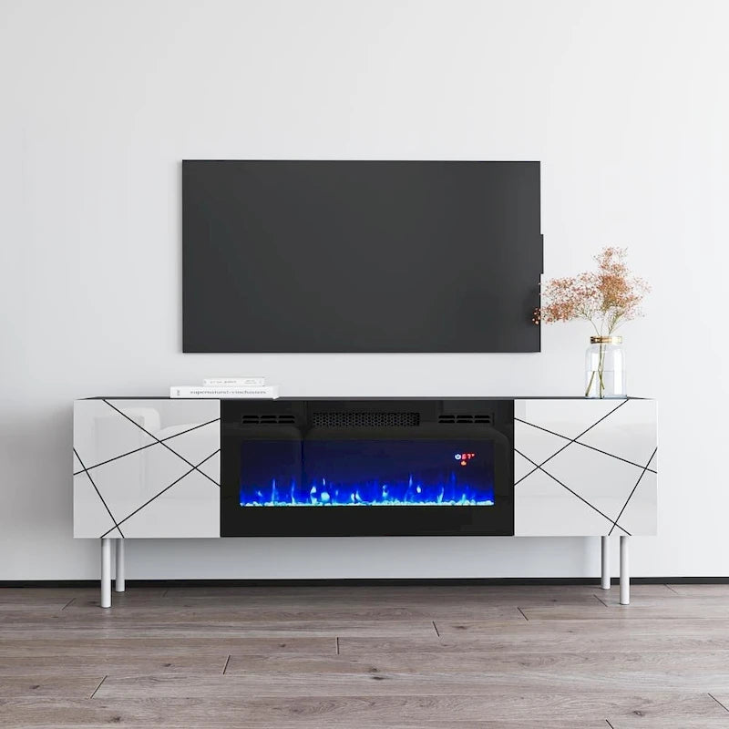 Electric Fireplace TV Stand for TVs up to 63 Inches