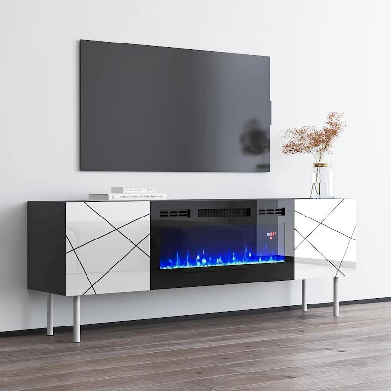 Electric Fireplace TV Stand for TVs up to 63 Inches