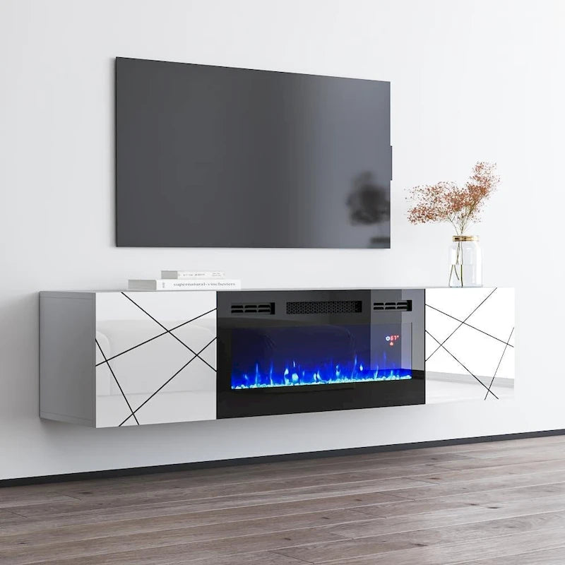 Electric Fireplace TV Stand for TVs up to 63 Inches