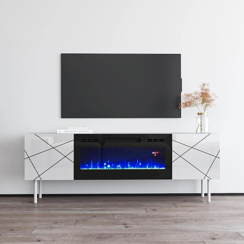 Electric Fireplace TV Stand for TVs up to 63 Inches