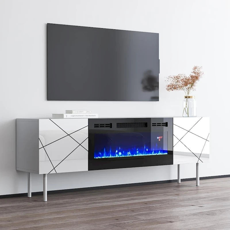Electric Fireplace TV Stand for TVs up to 63 Inches