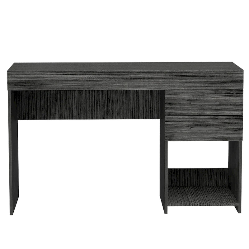 Writing Computer Desk with 2 Drawers and Cabinet for Home Office