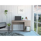 Writing Computer Desk with 2 Drawers and Cabinet for Home Office