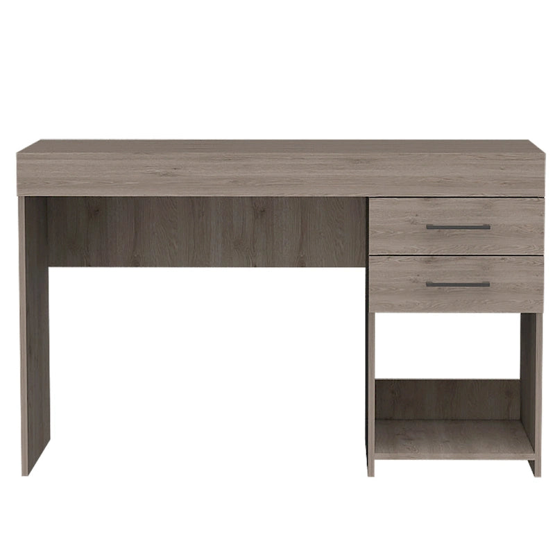 Writing Computer Desk with 2 Drawers and Cabinet for Home Office