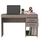 Writing Computer Desk with 2 Drawers and Cabinet for Home Office