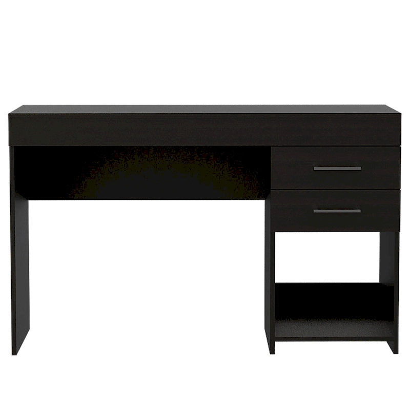 Writing Computer Desk with 2 Drawers and Cabinet for Home Office