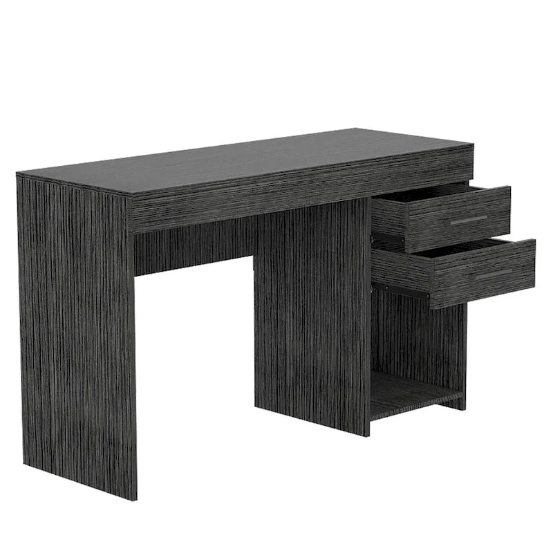 Writing Computer Desk with 2 Drawers and Cabinet for Home Office
