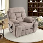 Power Lift Recliner Chair Massage and Heat,Dual Motor Lift Recliner,Electric Recliner with Cup Holders Pocket,400lbs